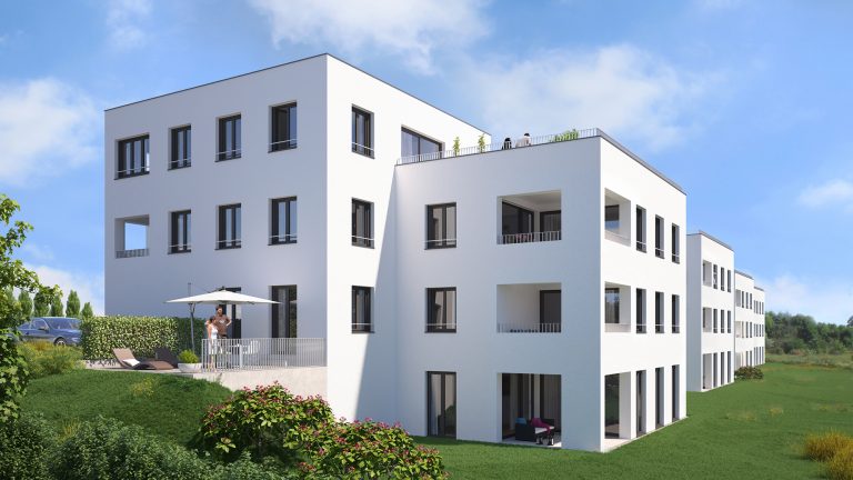 Anjana Perera Visualisierung -  Wohnbebauung in Aulendorf- für BauPunkt Weingarten